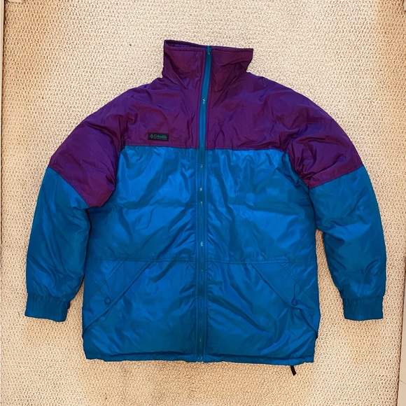 Columbia Vintage Reversible Puffer Jacket. Women’s Large - Picture 2 of 7